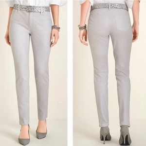 Chico's Light Gray Skinny Pants